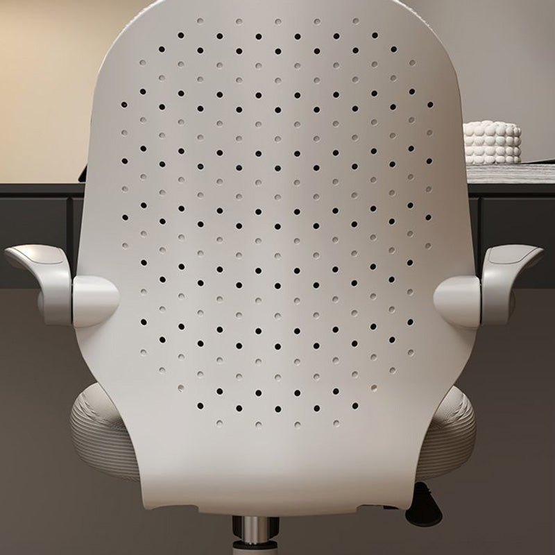 Minimalist Half-Round Plastic Metal Desk Chair