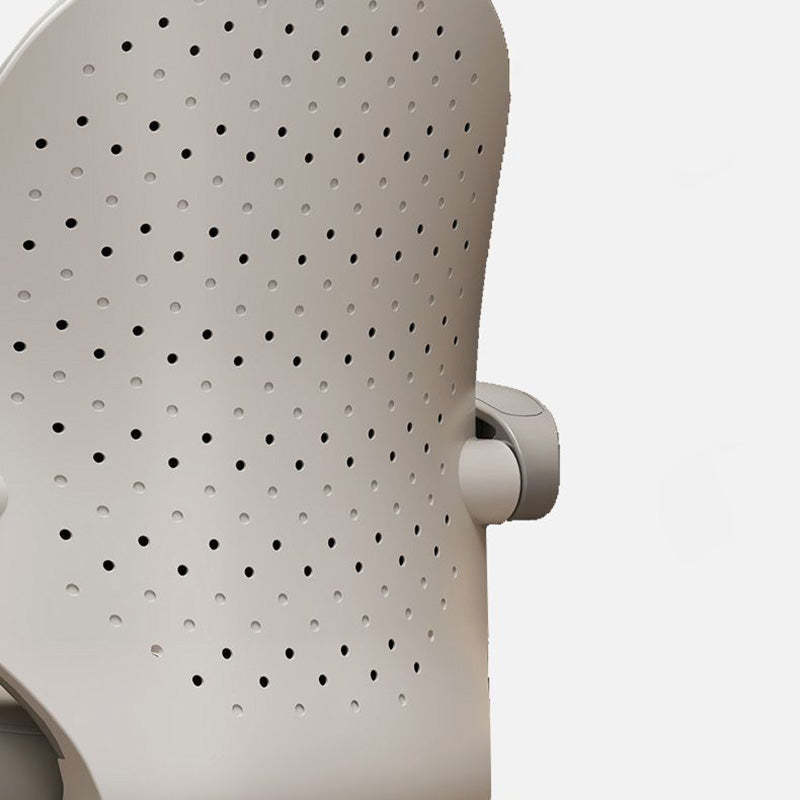 Minimalist Half-Round Plastic Metal Desk Chair