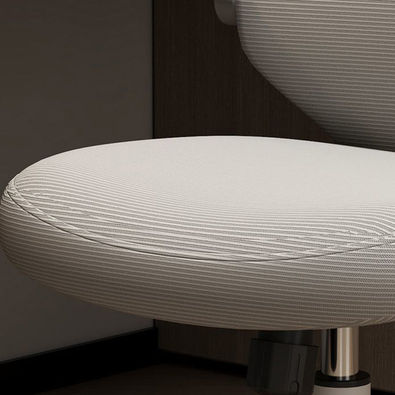 Minimalist Half-Round Plastic Metal Desk Chair