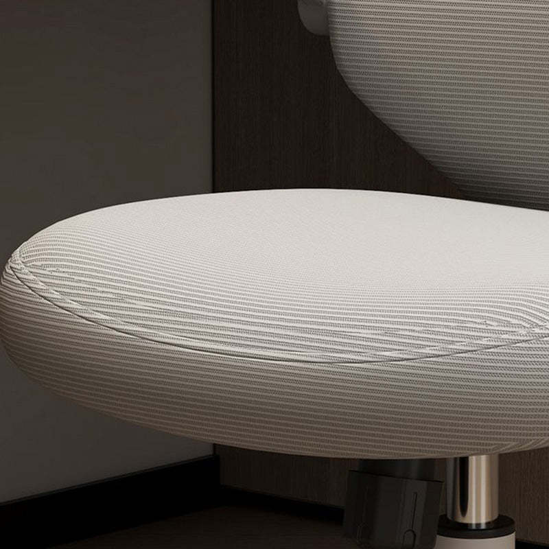 Minimalist Half-Round Plastic Metal Desk Chair
