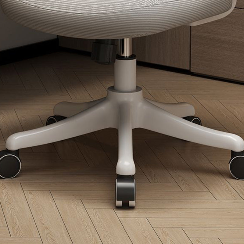Minimalist Half-Round Plastic Metal Desk Chair