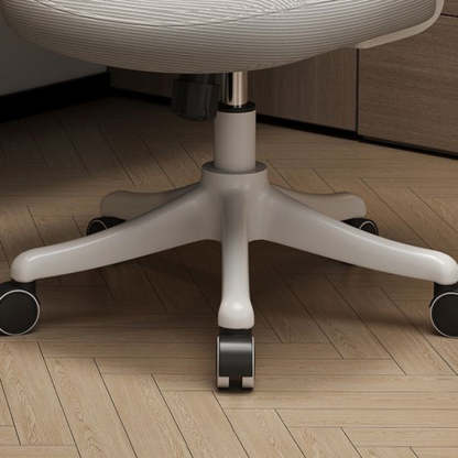 Minimalist Half-Round Plastic Metal Desk Chair