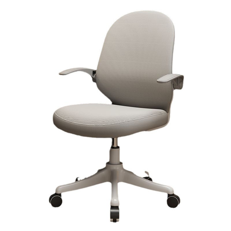 Minimalist Half-Round Plastic Metal Desk Chair