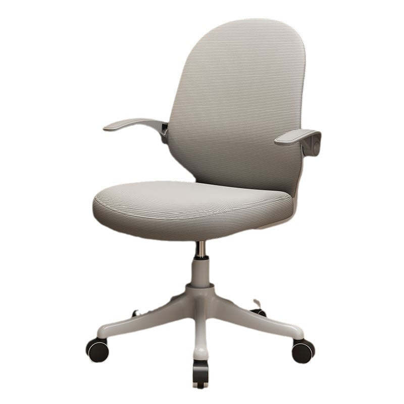 Minimalist Half-Round Plastic Metal Desk Chair