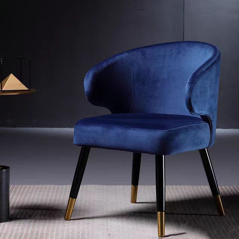 Modern Cushion Solid Wood Fabric Dining Chair