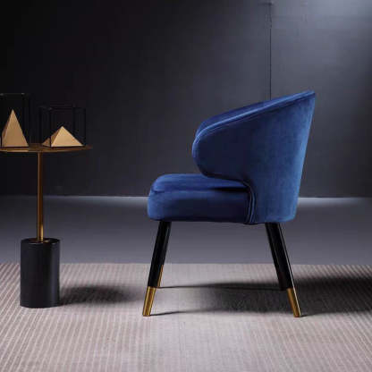 Modern Cushion Solid Wood Fabric Dining Chair