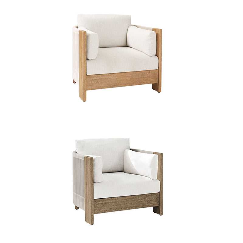 Modern Wood Rope Outdoor Sofa