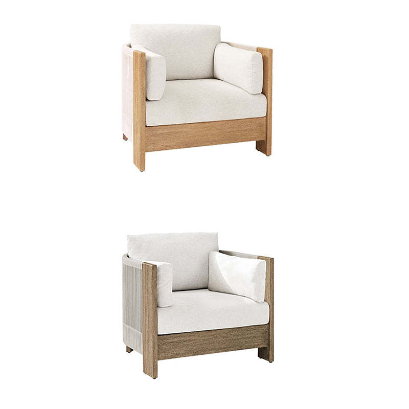 Modern Wood Rope Outdoor Sofa