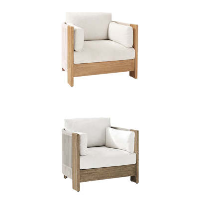Modern Wood Rope Outdoor Sofa