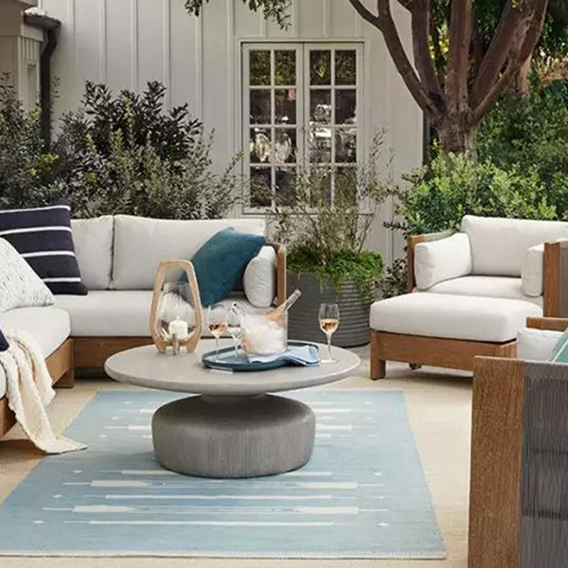 Modern Wood Rope Outdoor Sofa