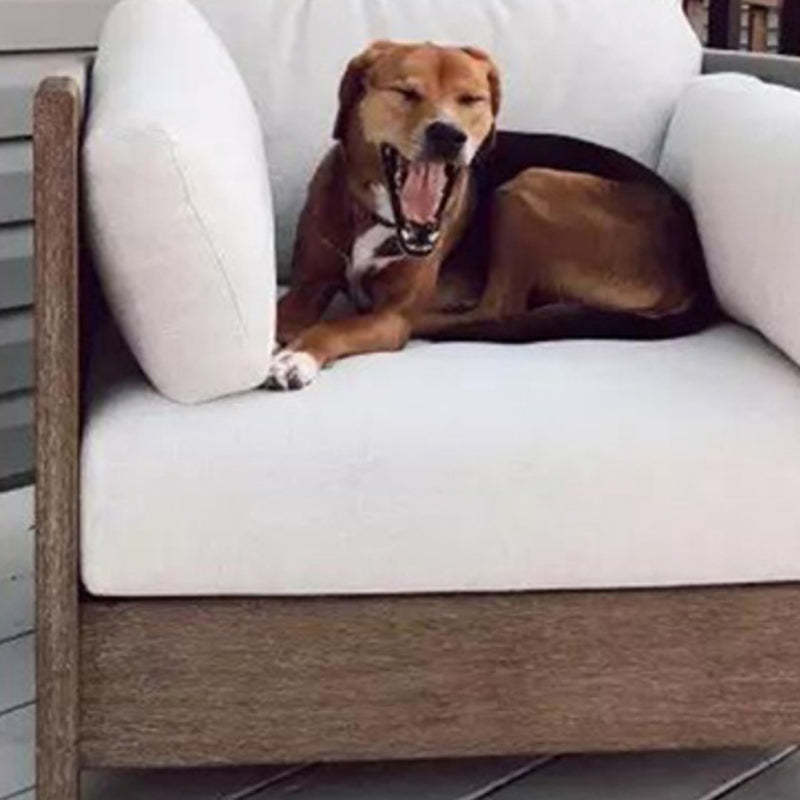 Modern Wood Rope Outdoor Sofa