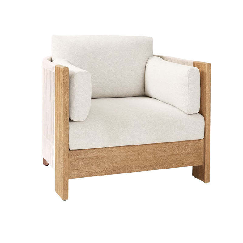 Modern Wood Rope Outdoor Sofa
