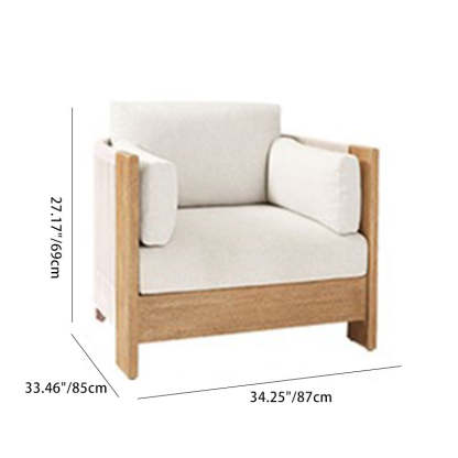 Modern Wood Rope Outdoor Sofa