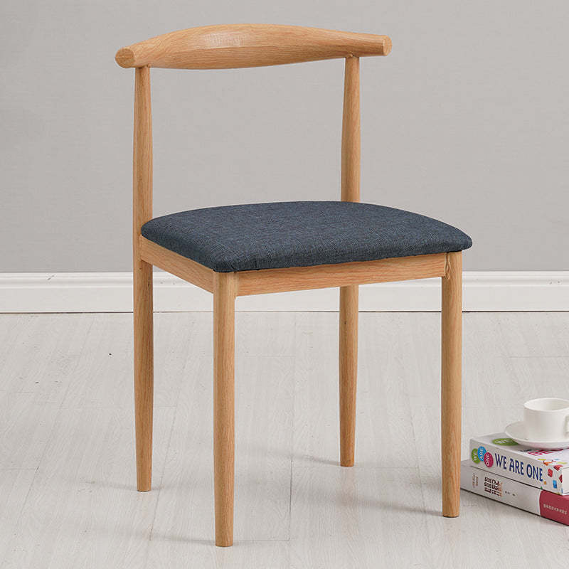 Minimalist Leather Carbon Steel Dining Chair