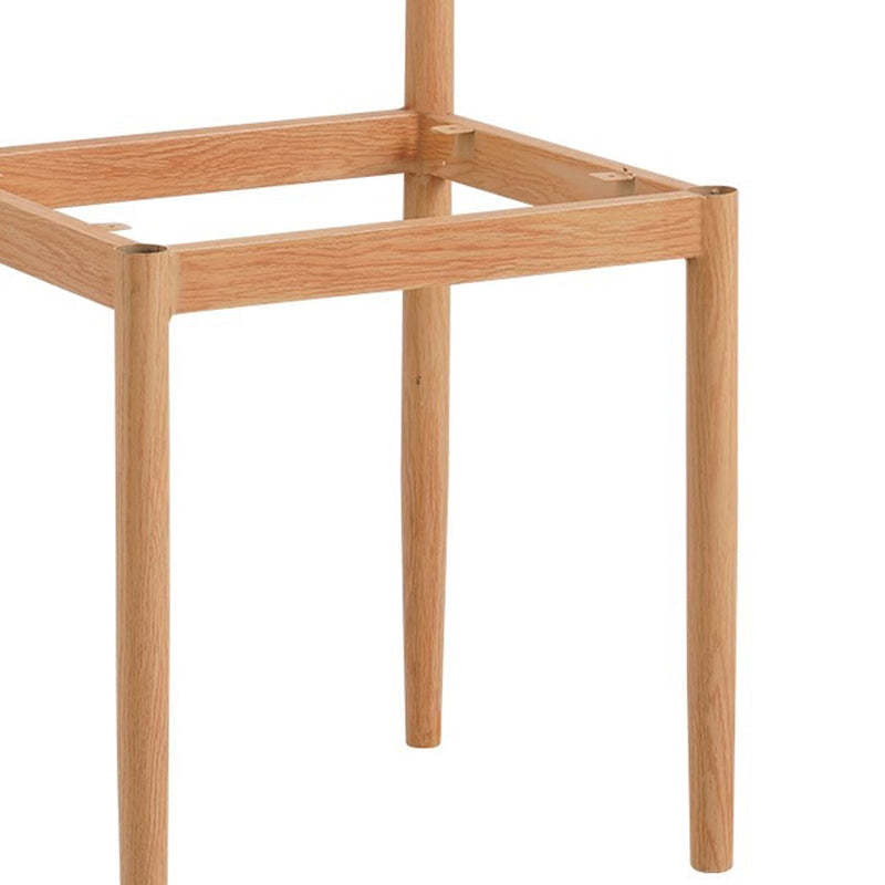 Minimalist Leather Carbon Steel Dining Chair