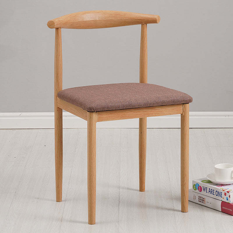Minimalist Leather Carbon Steel Dining Chair