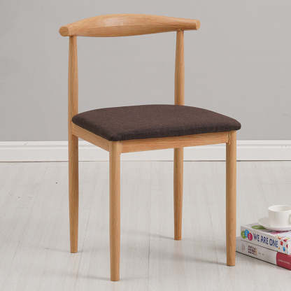 Minimalist Leather Carbon Steel Dining Chair