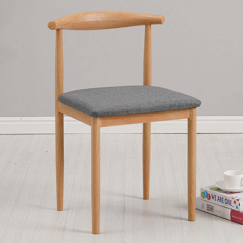 Minimalist Leather Carbon Steel Dining Chair