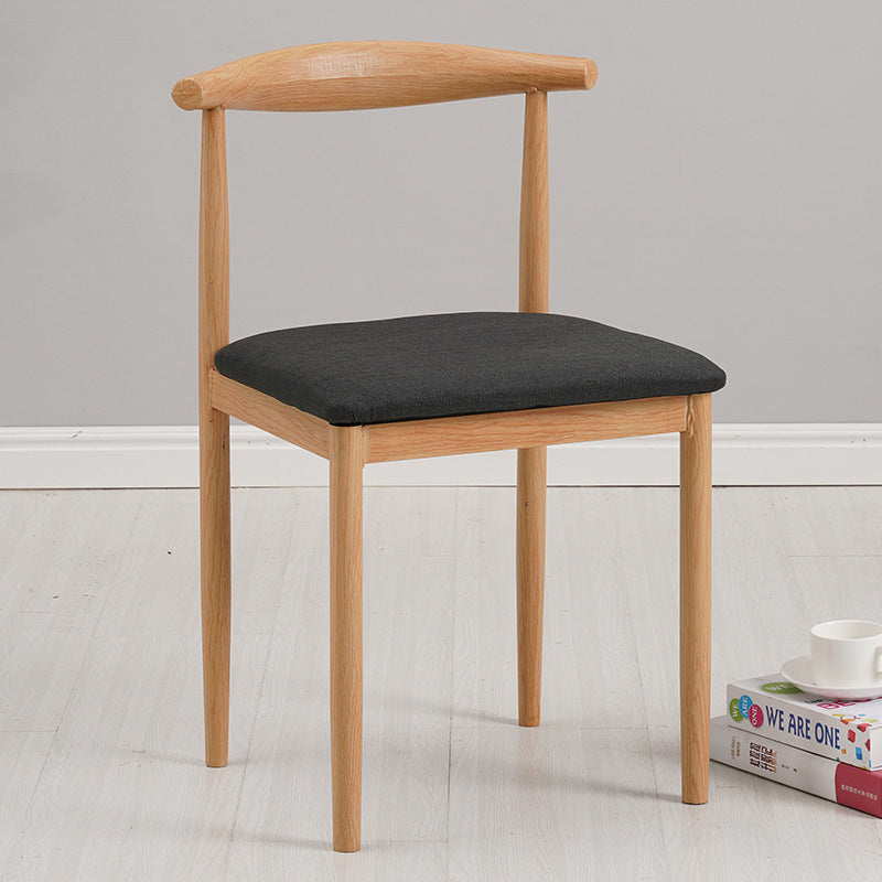 Minimalist Leather Carbon Steel Dining Chair