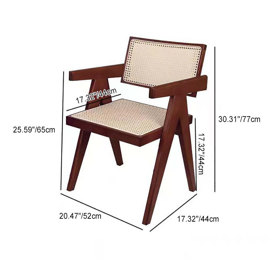 Vintage Solid Leather Dining Chair