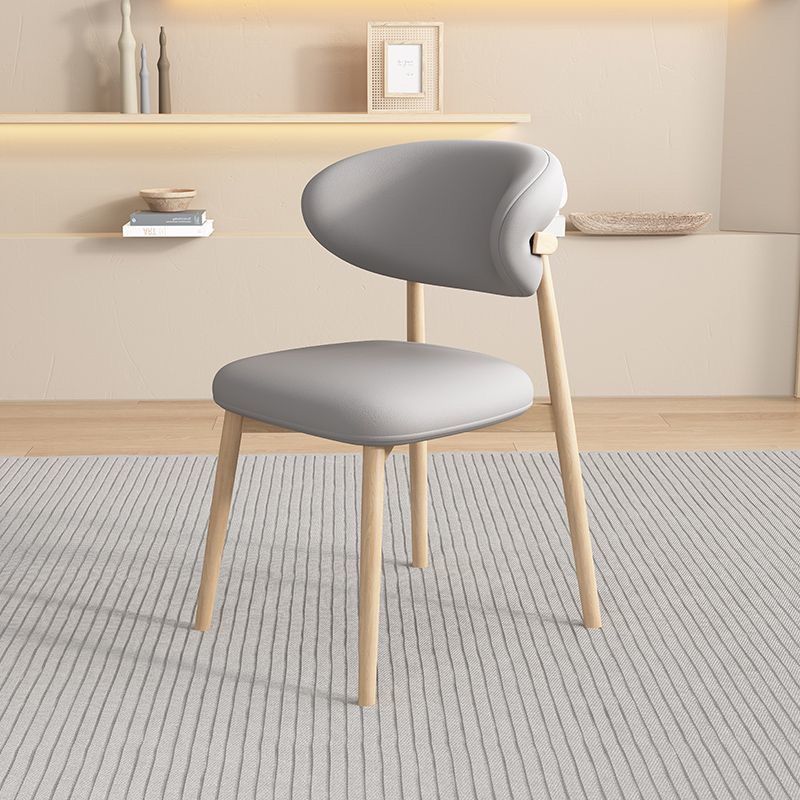 Scandinavian Oval Solid Wood Accent Chair