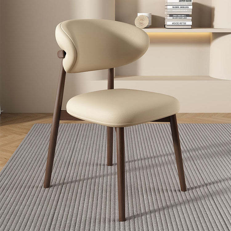 Scandinavian Oval Solid Wood Accent Chair