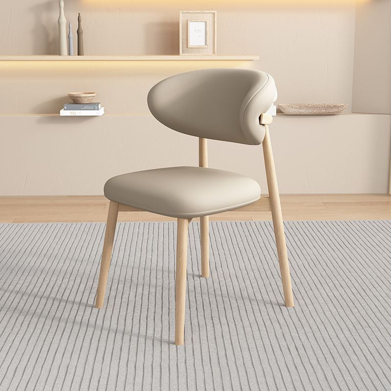 Scandinavian Oval Solid Wood Accent Chair