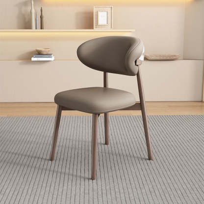 Scandinavian Oval Solid Wood Accent Chair