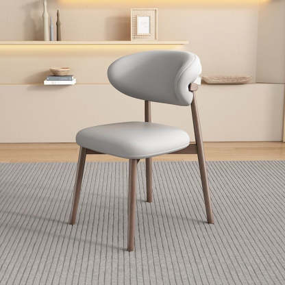Scandinavian Oval Solid Wood Accent Chair