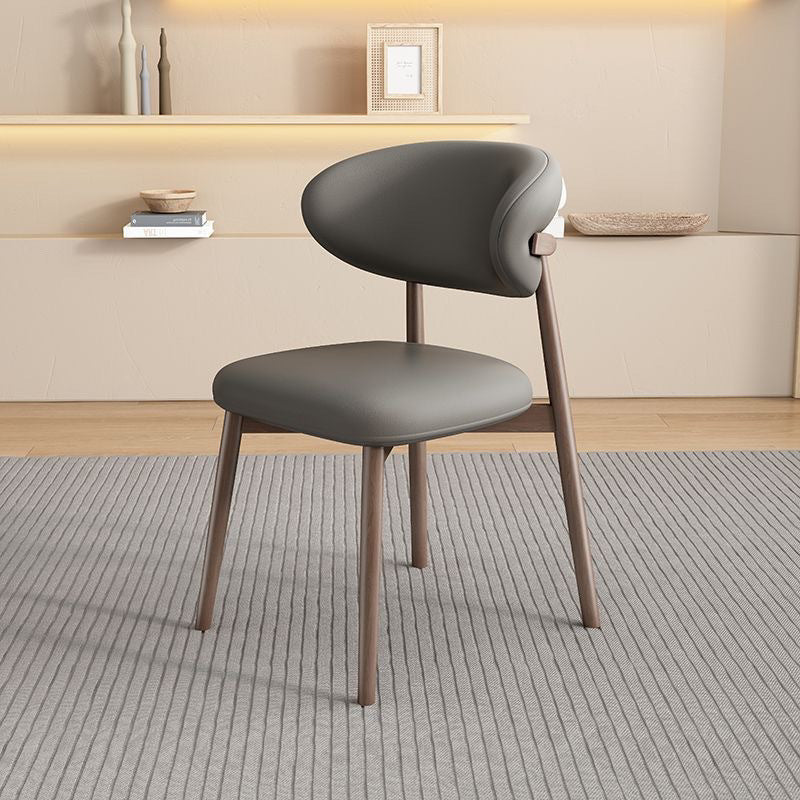 Scandinavian Oval Solid Wood Accent Chair