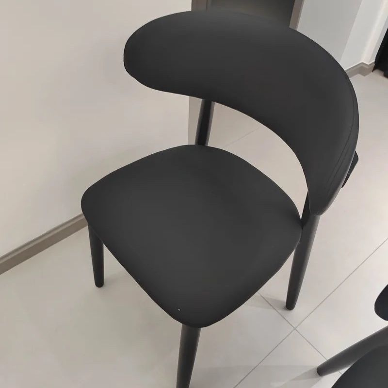Scandinavian Oval Solid Wood Accent Chair — C - White