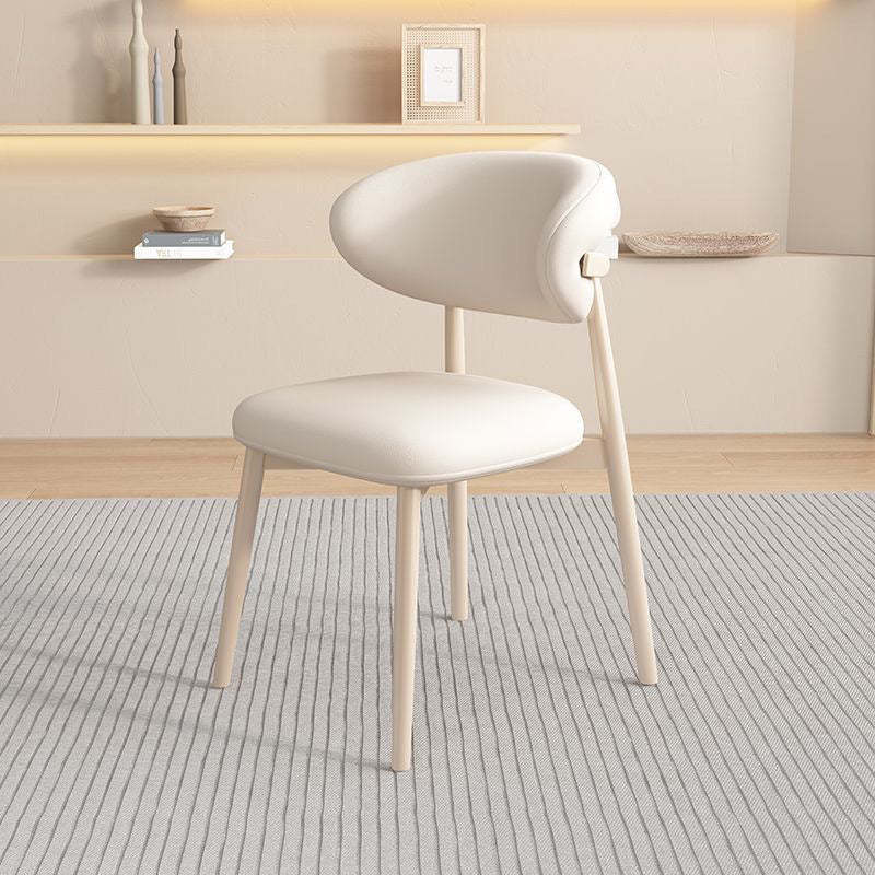 Scandinavian Oval Solid Wood Accent Chair