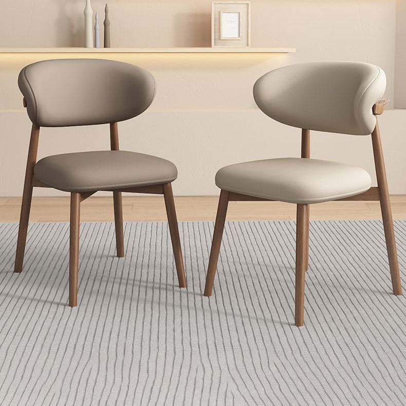 Scandinavian Oval Solid Wood Accent Chair