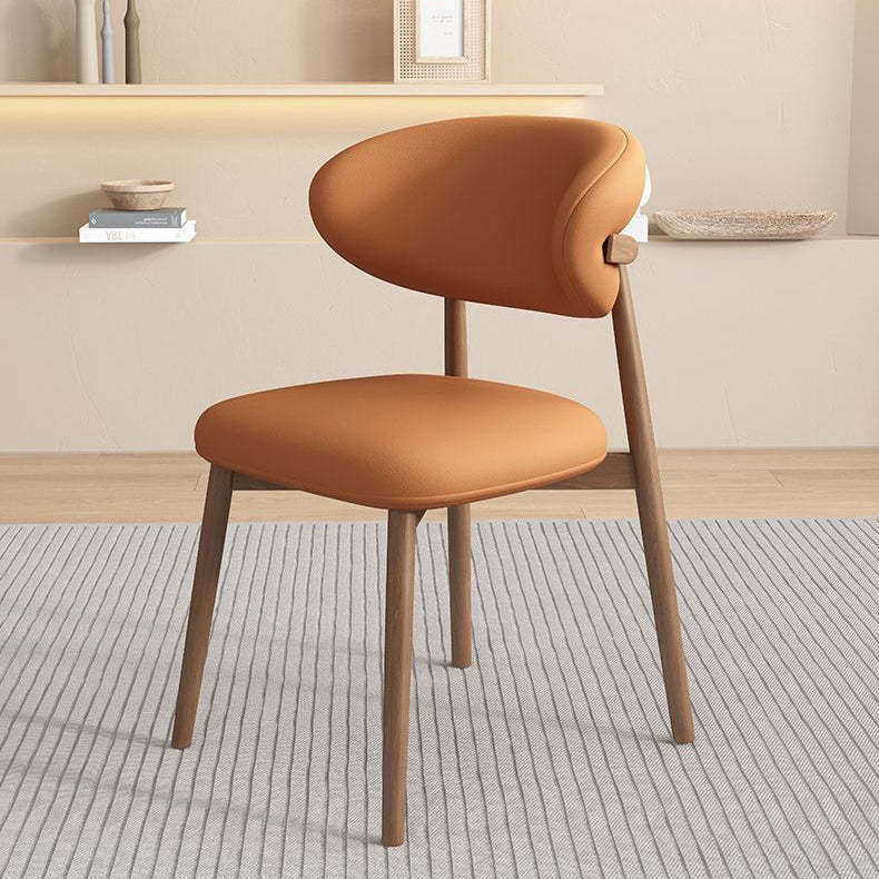 Scandinavian Oval Solid Wood Accent Chair