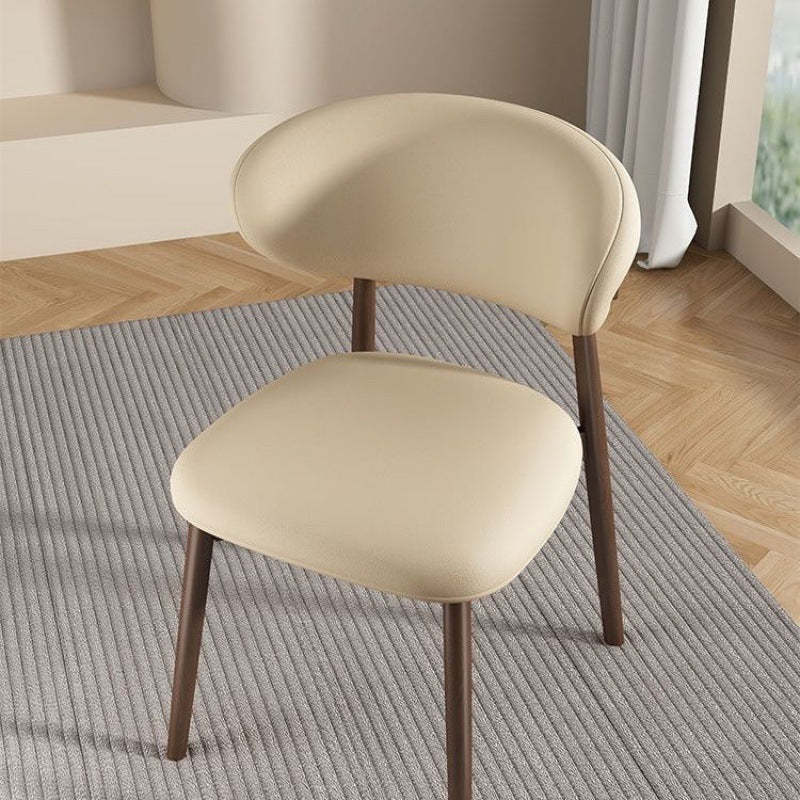 Scandinavian Oval Solid Wood Accent Chair — C - Green