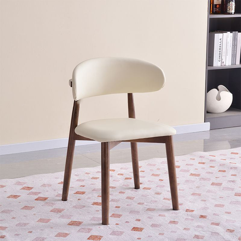 Scandinavian Oval Solid Wood Accent Chair