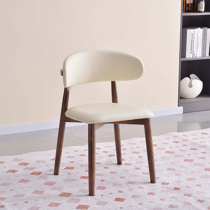 Scandinavian Oval Solid Wood Accent Chair