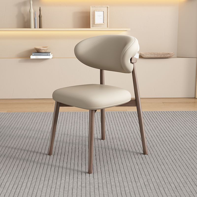 Scandinavian Oval Solid Wood Accent Chair