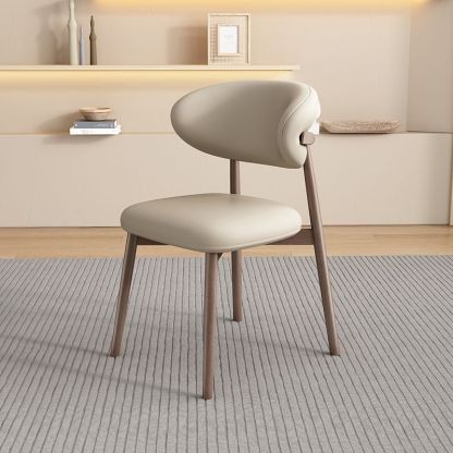Scandinavian Oval Solid Wood Accent Chair