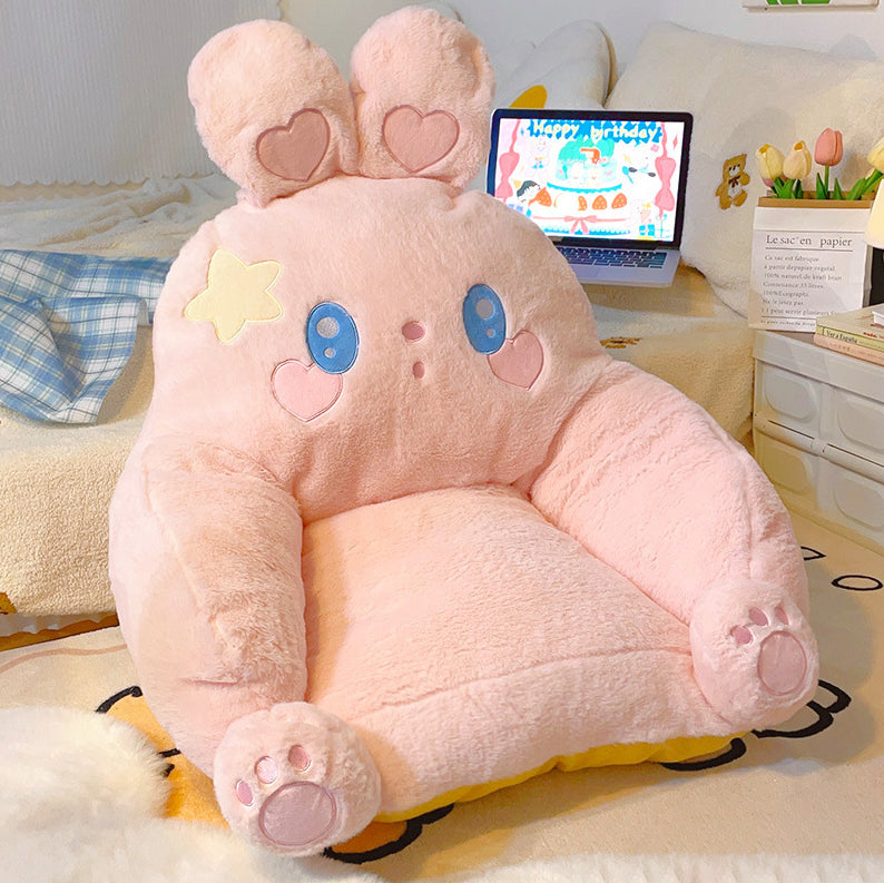 Artificial Rabbit Fur Cotton Recliner