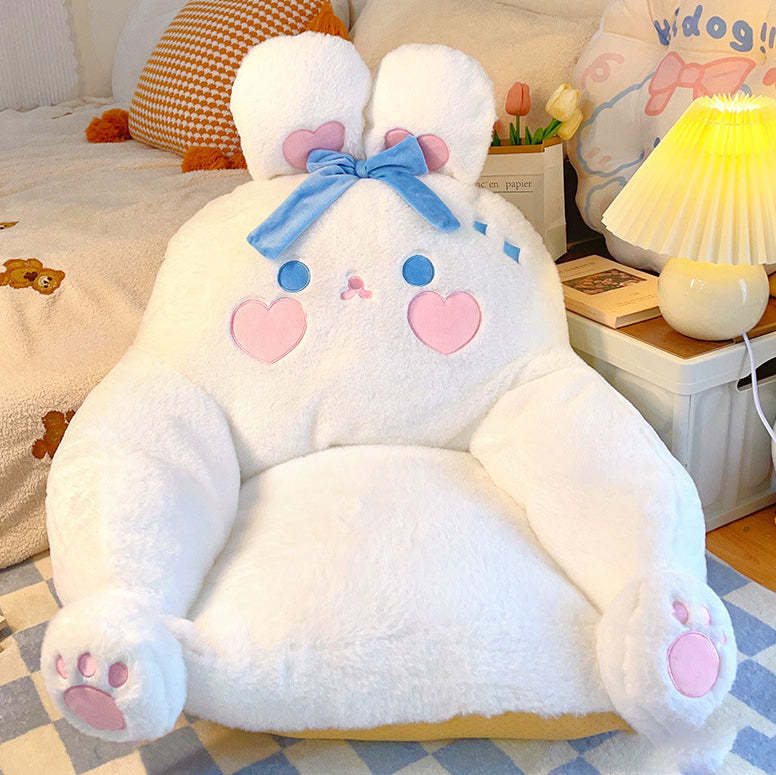 Artificial Rabbit Fur Cotton Recliner
