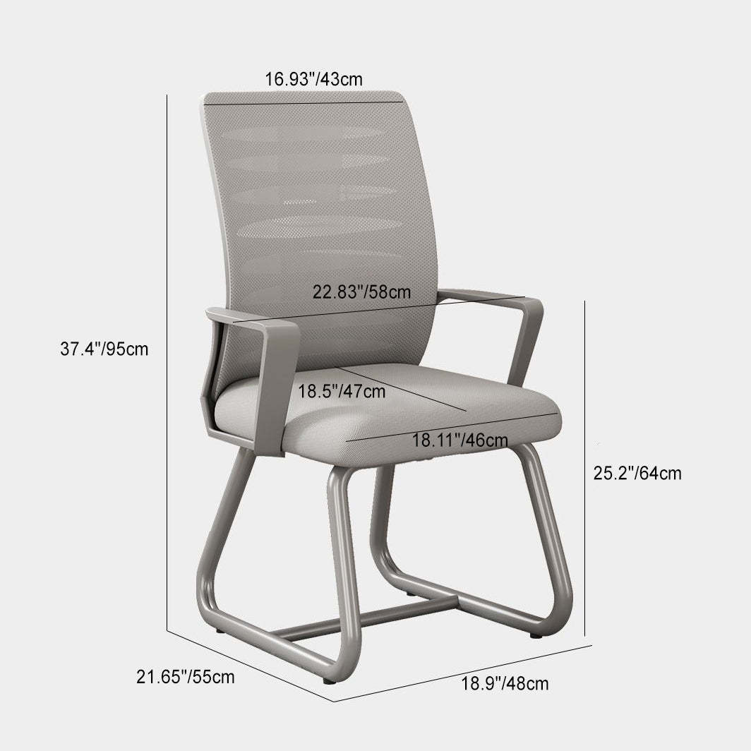Minimalist Plastic Steel Latex Desk Chair