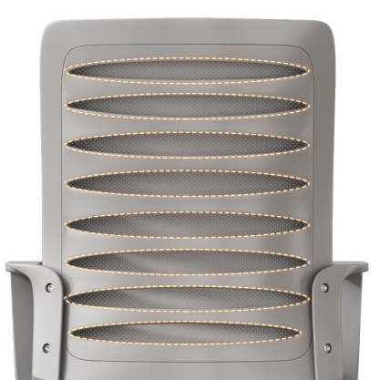 Minimalist Plastic Steel Latex Desk Chair
