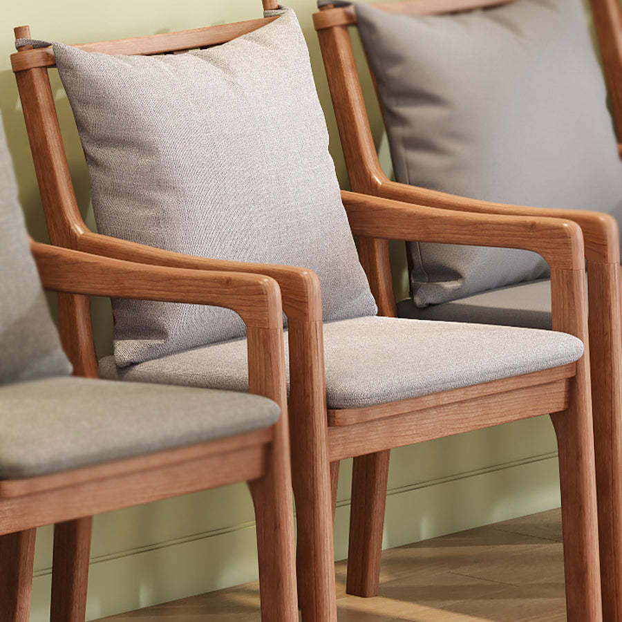 Scandinavian Solid Wood Cotton Dining Chair