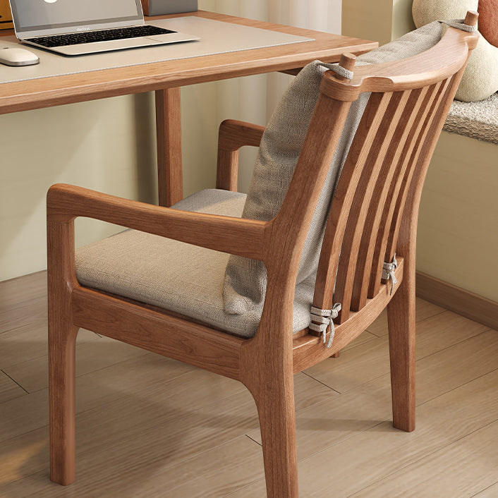 Scandinavian Solid Wood Cotton Dining Chair — E