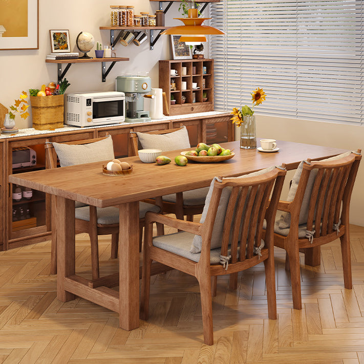 Scandinavian Solid Wood Cotton Dining Chair — B