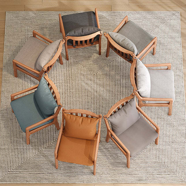 Scandinavian Solid Wood Cotton Dining Chair