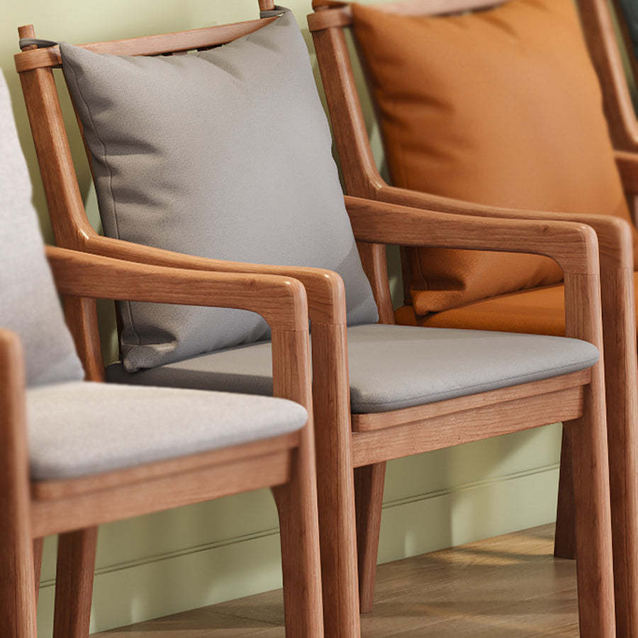 Scandinavian Solid Wood Cotton Dining Chair