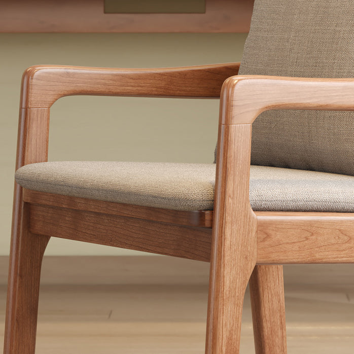 Scandinavian Solid Wood Cotton Dining Chair