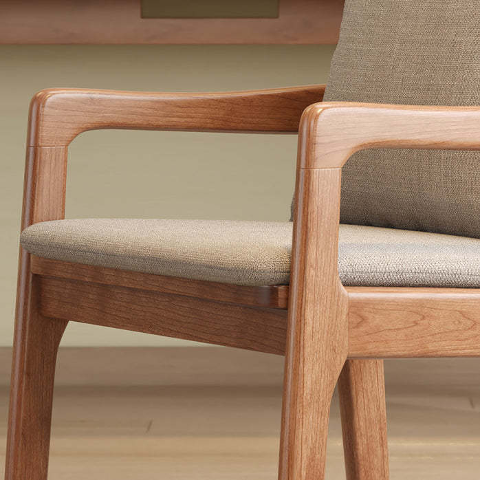 Scandinavian Solid Wood Cotton Dining Chair